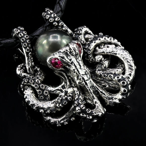 Octopus Black South Sea Pearl Large