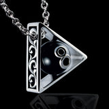 Eight Ball Billiard Pool Necklace, Eight Ball Billiards Pendant.