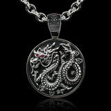 Dragon necklace, Chinese Dragon Pendant.