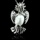 Woodpecker hand carve pearl