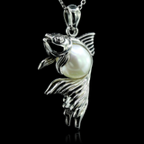 Goldfish hand carve pearl