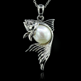 Goldfish hand carve pearl