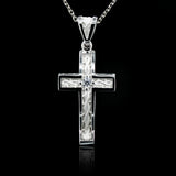 Cross and Fish Necklace, Cross Pendant.