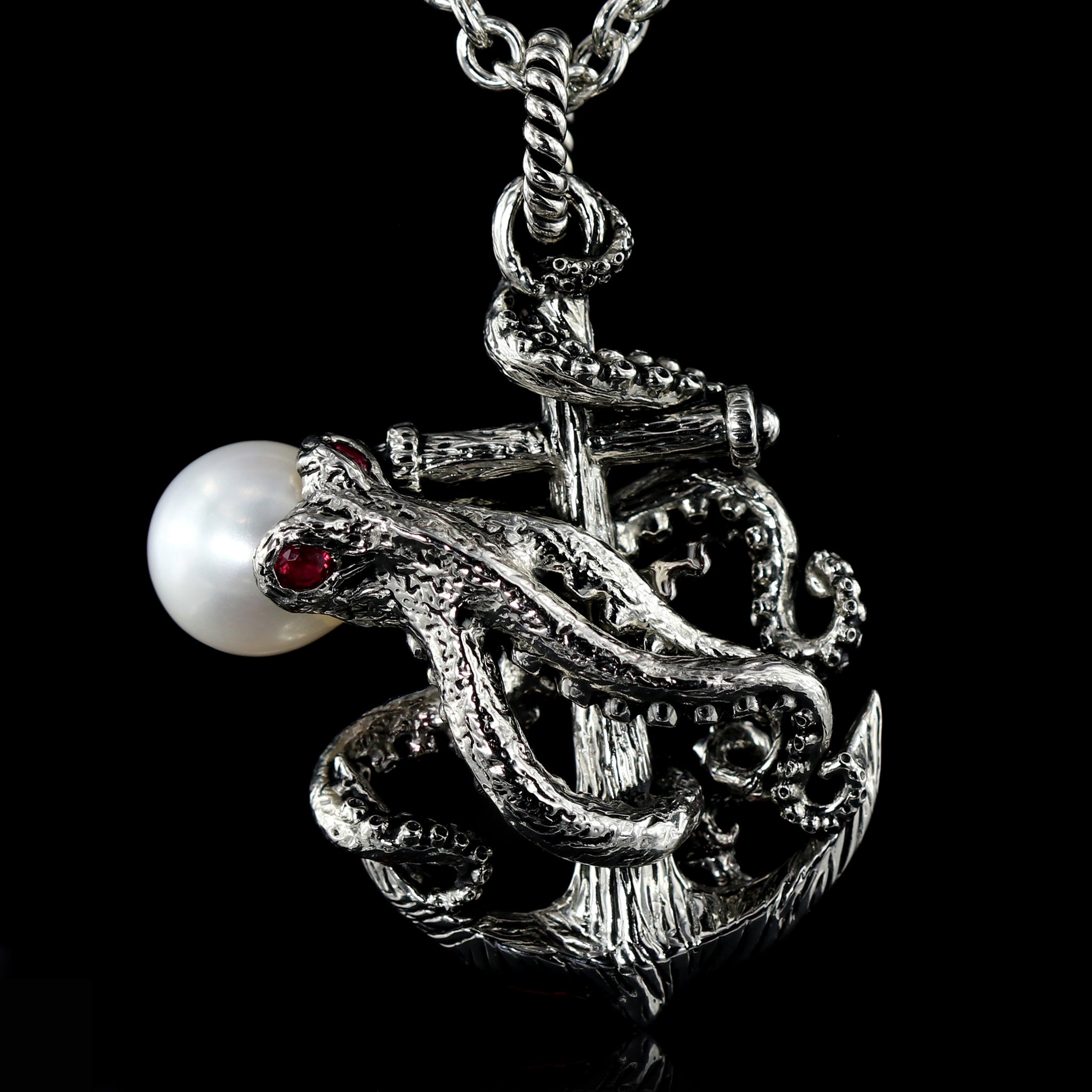 Anchor Octopus Black South Sea Pearl – Ecks Jewelry