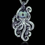 Super Large Octopus 13.5mm Black Tahitian Pearl