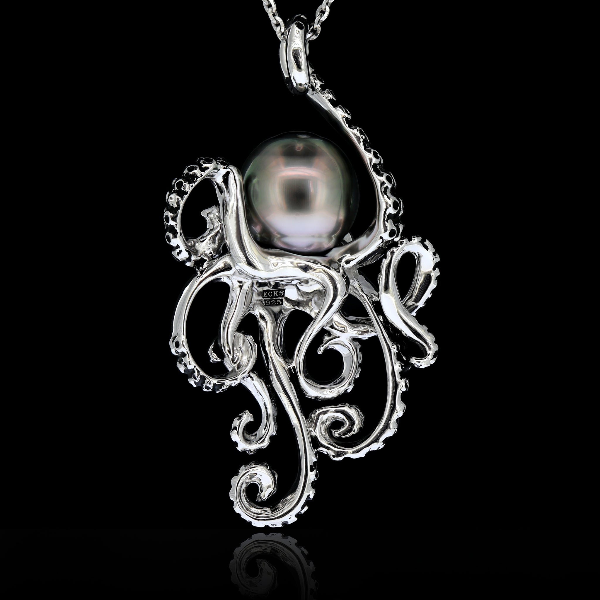 Octopus Black South Sea Pearl Large – Ecks Jewelry