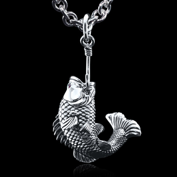 Great Catch Mouth Bass, Large Mouth Bass Pendant.